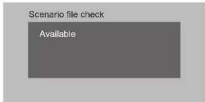 PANASONIC TH-65SF2E - Select [Scenario file check] with ▲▼ and press . - 1