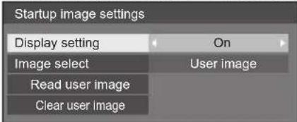 PANASONIC TH-65SF2E - ■ [Startup image settings] / [No signal image settings] - 1