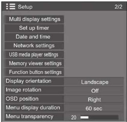 PANASONIC TH-65SF2E - Press  to display the [Setup] menu. - 2