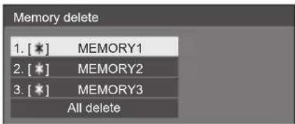 PANASONIC TH-65SF2E - ■ Deleting profiles - 3