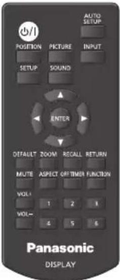 PANASONIC TH-65SF2E - Basic Controls - 2