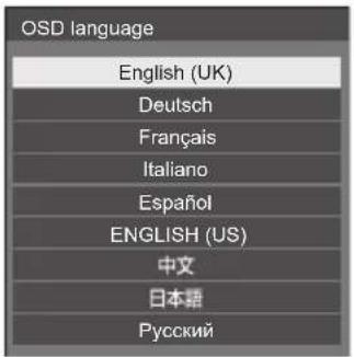 PANASONIC TH-65SF2E - Select the language with ▲ and press . - 1