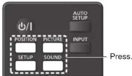 PANASONIC TH-65SF2E - Exit from the menu. - 1