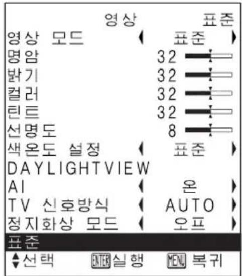 PANASONIC PT-LB20SEA - 기본값으로 세팅하기 - 1