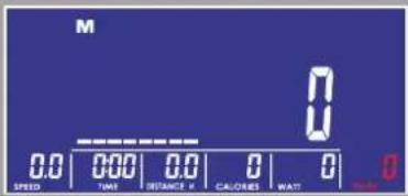 M 0 0.0 0.00 0.0 0 0 SPEED TIME DISTANCE K CALORIES WATT TOTAL