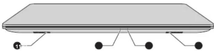 Dynabook Tecra X40-E-1EZ - Voorkant met gesloten beeldscherm - 1
