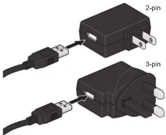 TOSHIBA Excite Pro AT10LE-A-108 - De netadapter aansluiten - 4