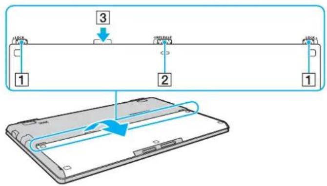 SONY Vaio VPCX13K7E - De batterij verwijderen - 1