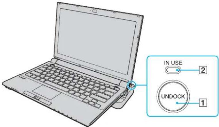 SONY Vaio VGN-TZ22MN - Disconnecting Your Computer from the Docking Station - 1