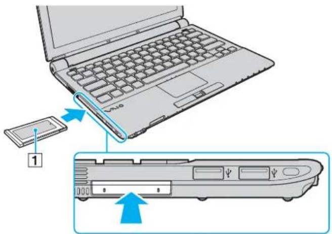 SONY Vaio VGN-TZ22MN - To insert an ExpressCard module - 1