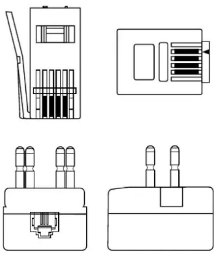 SONY Vaio PCG-Z1M - De juiste telefoonstekker gebruiken - 1