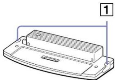 SONY Vaio PCG-FX601 - Uw computer loskoppelen van de port-replicator - 1
