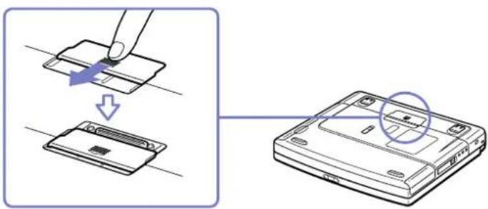 SONY Vaio PCG-FX601 - Een port-replicator aansluiten - 3