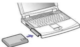 SONY Vaio PCG-FX601 - De batterij inbrengen - 2