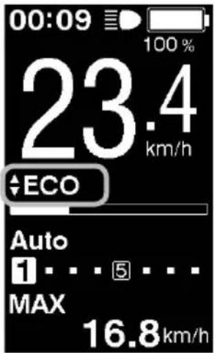 Puch E-Symphony - Wijzigen van bekrachtigingsmodusdisplay - 1