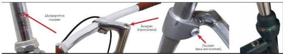 Maximopteken stårpen Stuurpen (expansibond) Stuurpen (bowl aan standard)