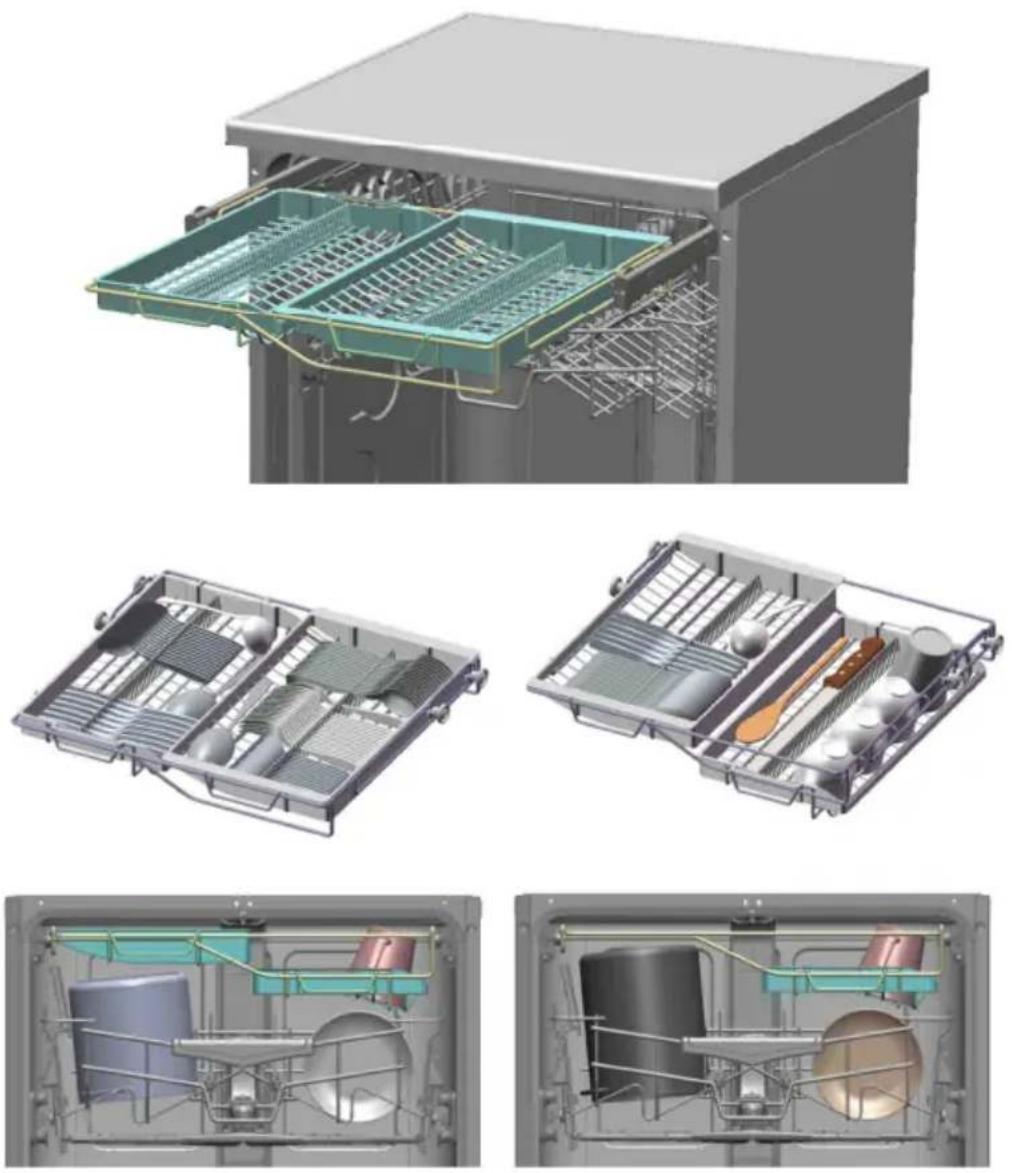 SMEG STA647NL2 - FLEXIDUO LADE BOVENIN (afhankelijk van de modellen) - 1