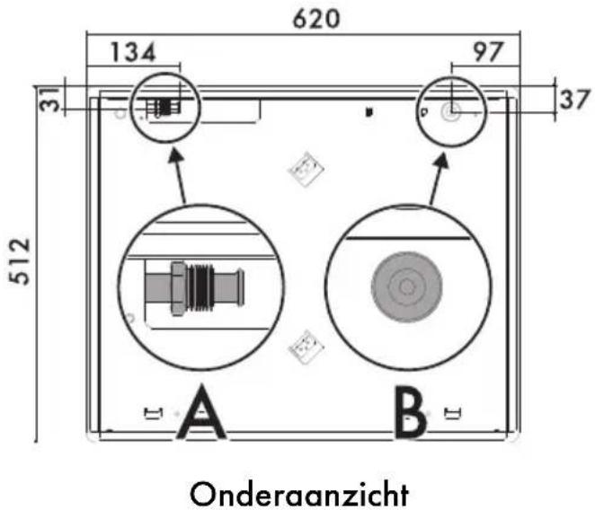 620 134 97 31 37 512 A B Onderaanzicht