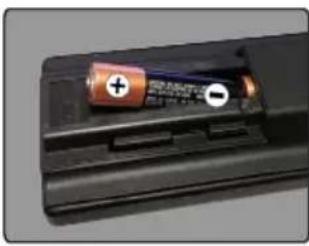 OK ODL 43540-B - De batterijen in de afstandsbediening plaatsen - 1