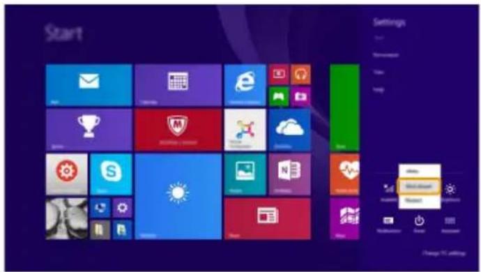 LENOVO Yoga 500-15ACL - ■ De computer uitschakelen - 1