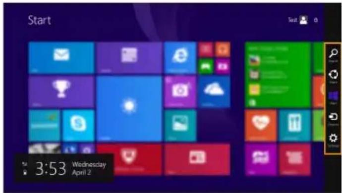 LENOVO N51-35 - Charms en de charmbalk (voor het Windows 8.1-besturingssysteem) - 1