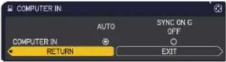 HITACHI MP-WU8801W - INPUT menu - 5