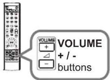 VOLUME + / - buttons