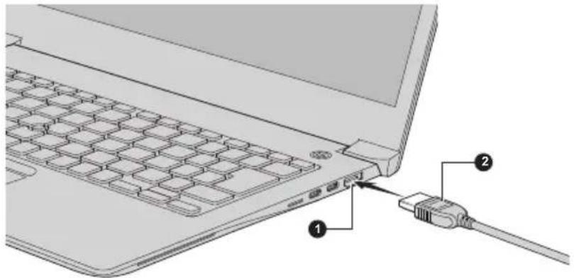TOSHIBA Tecra X40-E-1EZ - Afbeelding 4-8 Aansluiten op de HDMI™-uitgang - 1