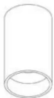 Simple line drawing of a cylinder (no text or symbols)