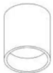 Simple line drawing of a cylinder (no text or symbols)