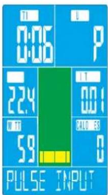 0:06 T1 U P 22.4 W 37 59 I.T 001 CALO 83 0 PULSE INPUT
