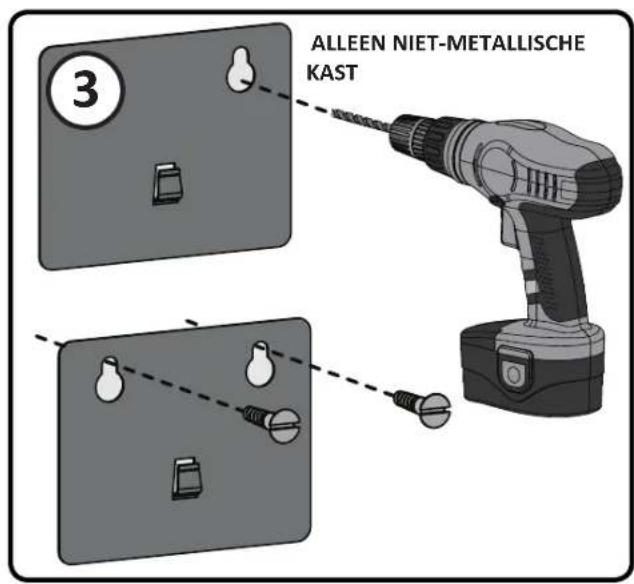 3 ALLEEN NIET-METALLISCHE KAST