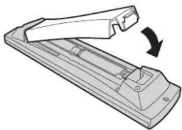 PANASONIC TX-23LX60L - Fitting remote control batteries - 3