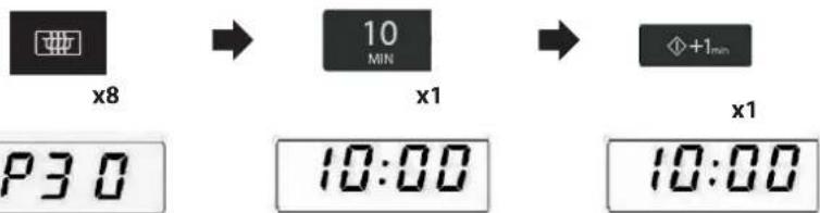 x8 10 MIN x1 +1min x1 P3 0 10:00 10:00
