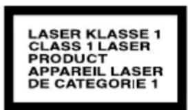 LASER KLASSE 1 CLASS 1 LASER PRODUCT APPAREIL LASER DE CATEGORIE 1