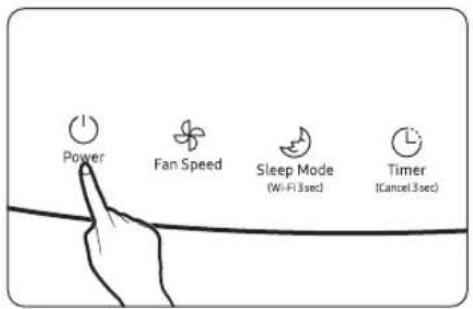 Power Fan Speed Sleep Mode (Wi-Fi 3sec) Timer (Cancel 3sec)