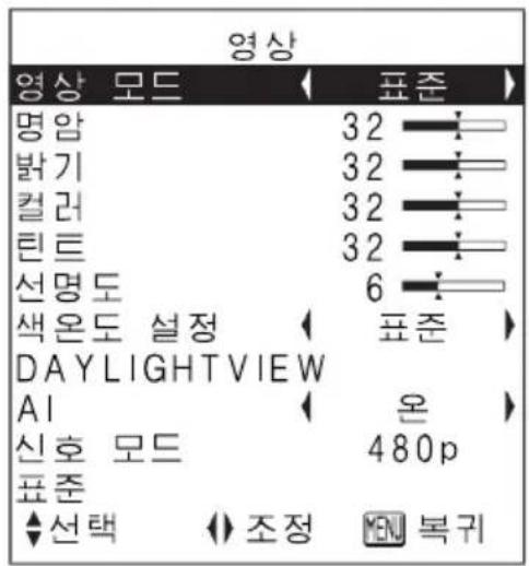 PANASONIC PT-LB30EA - 화면조정 - 2