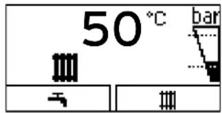 50°C bar → →
