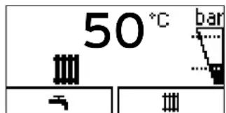 50°C bar → →