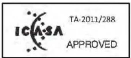 ICASA TA-2011/288 APPROVED