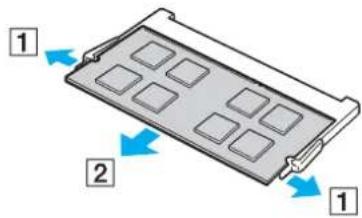 SONY Vaio VPCCB36FG - Removing and Installing a Memory Module - 2