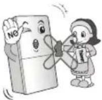 LG GC-F399BVQA - Do not spray water at the outside or the inside of the fridge-freezer or do not clean it with benzene or thinner. - 1