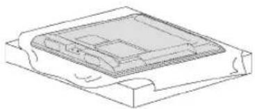 Technical line drawing of a rectangular electronic component or housing (no text or symbols)