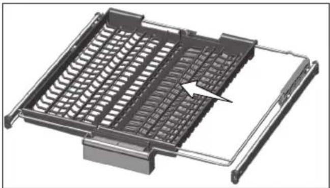 BEKO DDN38531DX - Bestekmand boven - 2