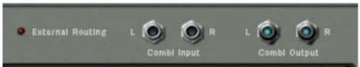 External Routing L R L R Combi Input Combi Output