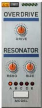 OVER DRIVE DRIVE RESONATOR RESO SIZE A B C D E MODEL