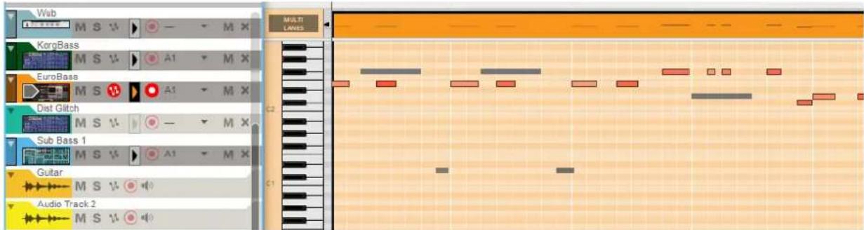 Web KorgBass EuroBass Dist Glitch Sub Bass 1 Guitar Audio Track 2 MULTI LAVES