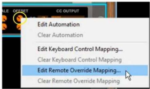 Edit Automation Clear Automation Edit Keyboard Control Mapping... Clear Keyboard Control Mapping Edit Remote Override Mapping... Clear Remote Override Mapping