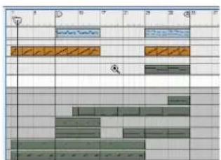 Cropped image of a CD or similar audio workstation interface showing track controls, time markers, and playback controls.