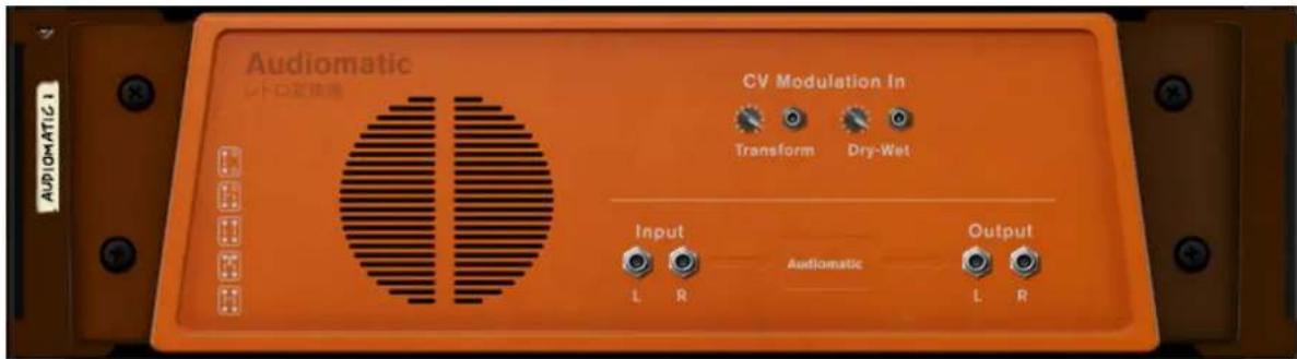 Audiomatic SHTO 安装器 CV Modulation In Transform Dry-Wet Input Audiostatic Output L R L R